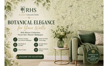 Kolekcja kwiatowych tapet flizelinowych RHS Bloom – Botaniczna elegancja dla Twoich ścian