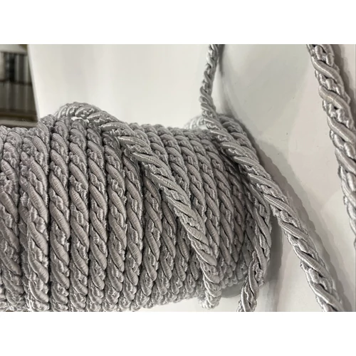 Curtain cord 25m x 10 mm Silver