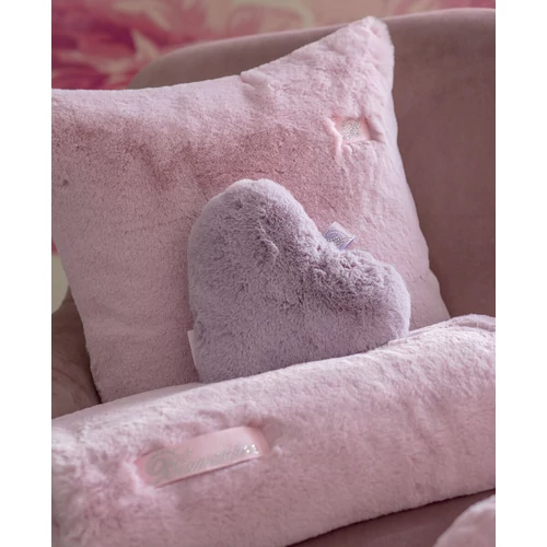 New Blanca Heart-shaped cushion small 23x23(02.Powder.pink)