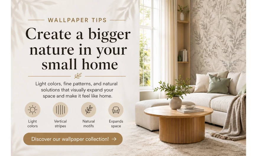 Small apartment, big space – wallpaper tricks that make your home feel more spacious