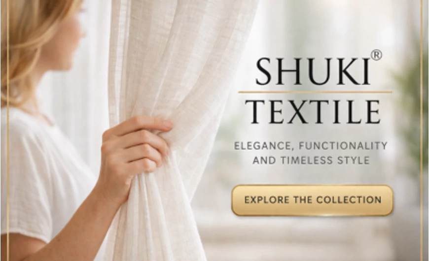 Shuki Textile Curtains – Elegant, Functional and Timeless Design